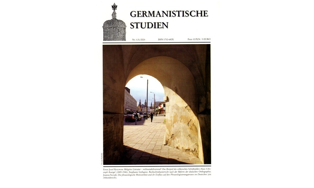 Germanistische Studien nr 1(3)/2005