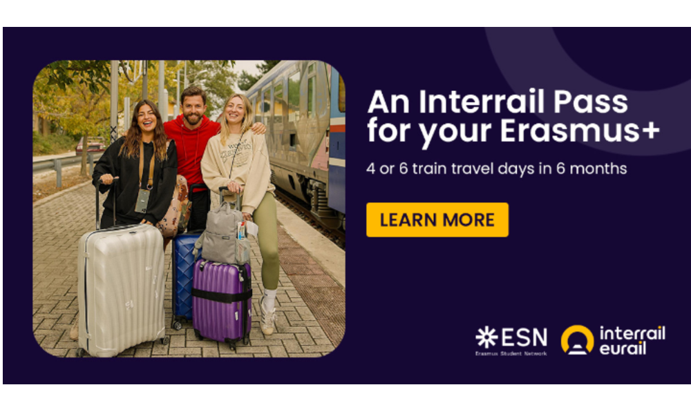 Interrail Global Pass for Erasmus+ participants