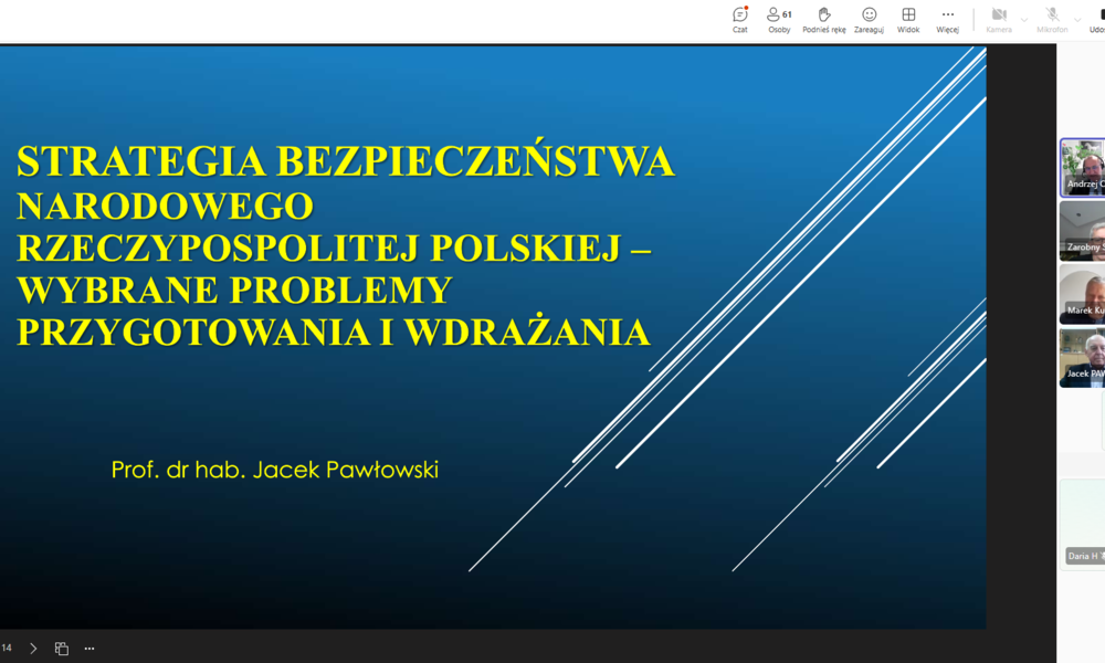 Strategia Bezpieczeństwa Narodowego Rzeczypospolitej Polskiej – wybrane problemy przygotowania i wdrażania