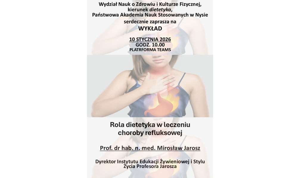 ROLA DIETETYKA W LECZENIU CHOROBY REFLUKSOWEJ