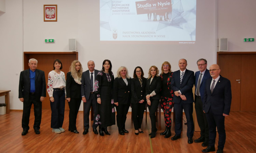 Delegacja z Narodowego Uniwersytetu Medycznego w Iwano-Frankiwsku (Ukraina) w PANS w Nysie