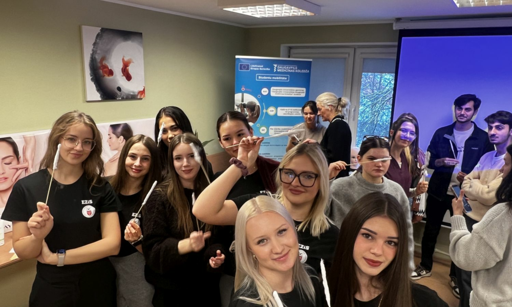 Udział studentek kosmetologii i wykładowców w programie BIP w Daugavpils (Łotwa)