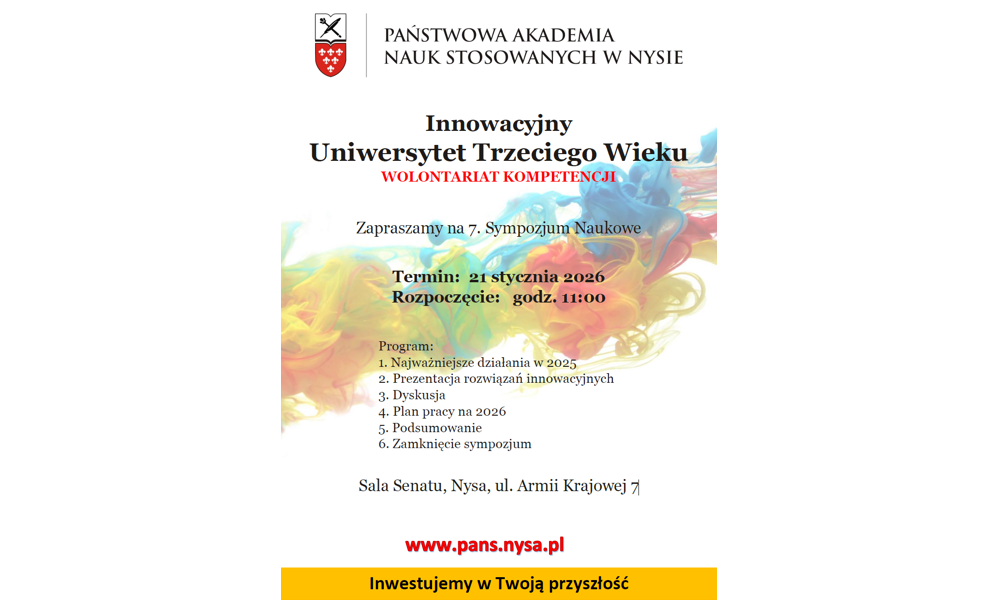 Zapraszamy na 7. Sympozjum Naukowe