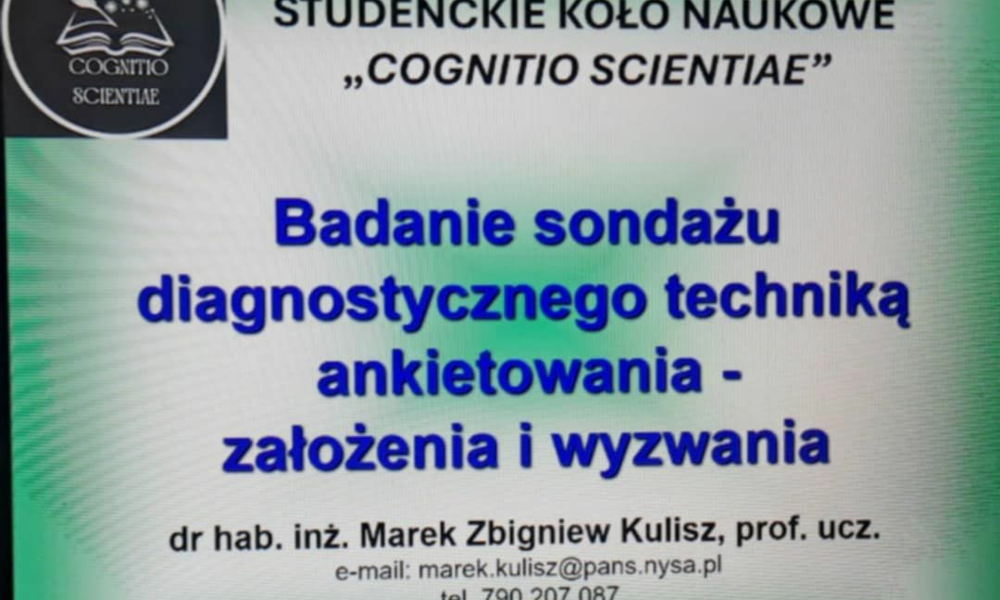 Wyzwania i zagrożenia badań ankietowych – naukowe przygotowanie do konferencji
