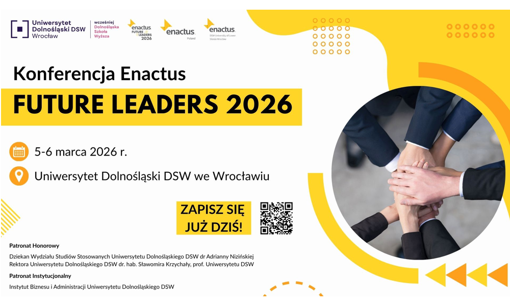 Zaproszenie do udziału w Konferencji Enactus Future Leaders 2026 (5-6 marca 2026 r.)