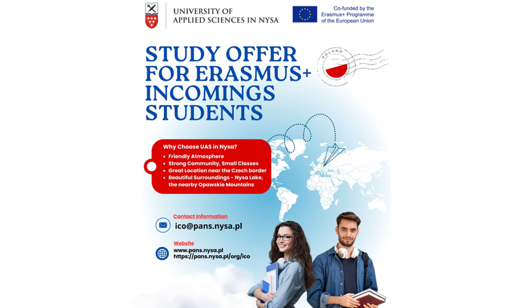 STUDY OFFER FOR ERASMUS+ STUDENTS