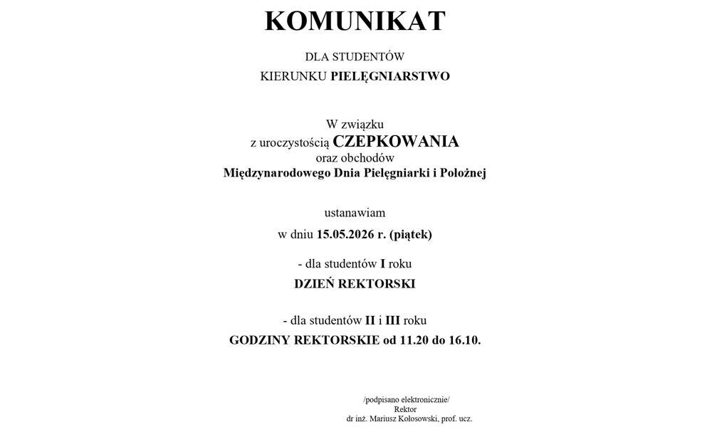 KOMUNIKAT