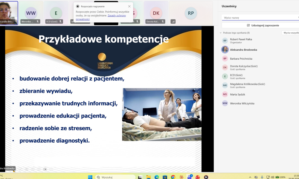 Zrealizowano i zakończono dwa ostatnie szkolenia dedykowane kadrze kierunku Pielęgniarstwo