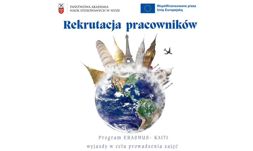 Rekrutacja na wyjazdy pracowników w celu prowadzenia zajęć w ramach programu Erasmus+ KA171