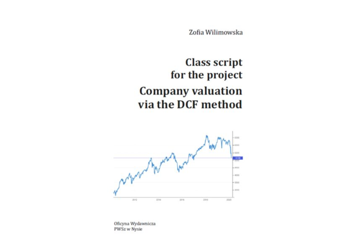 Z. Wilimowska - Class script for the project Company valuation via the DCF method