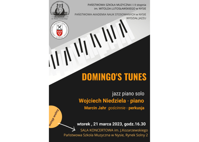 DOMINGO'S TUNES jazz piano solo WOJCIECH NIEDZIELA