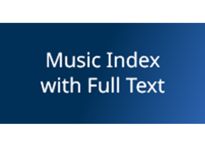 Dostęp testowy do bazy Music Index with Full Text