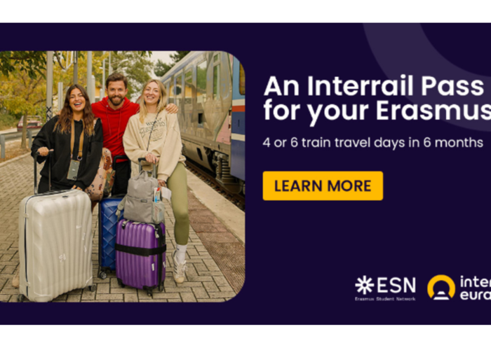 Interrail Global Pass for Erasmus+ participants