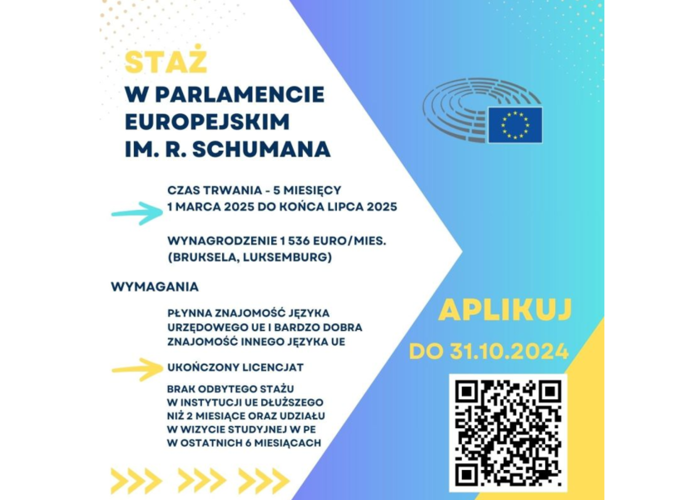 Staże w Parlamencie Europejskim