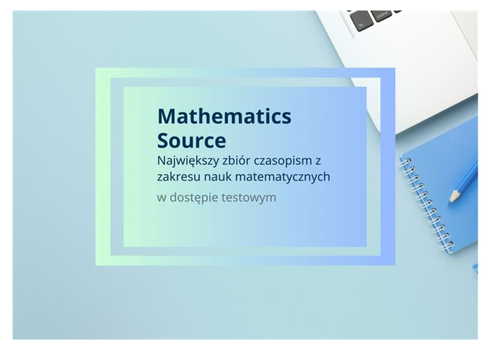 Dostęp testowy do bazy Mathematics Source