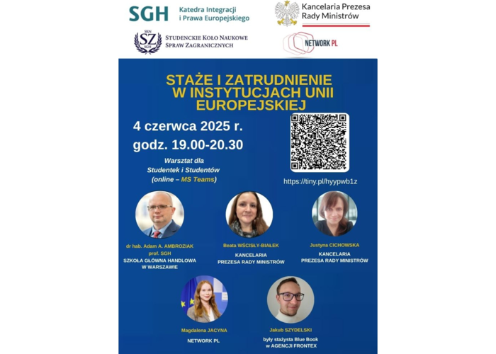 Staże i możliwości zatrudnienia w instytucjach UE