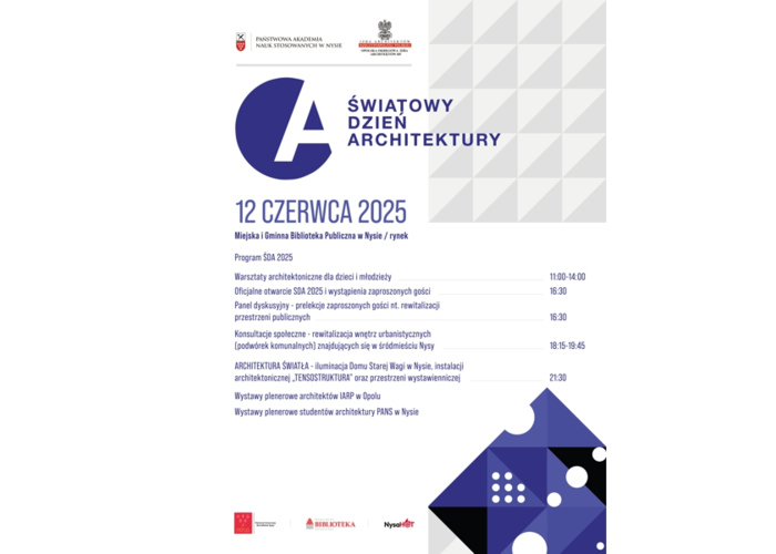 Światowy Dzień Architektury w Nysie – już 12 czerwca 2025!