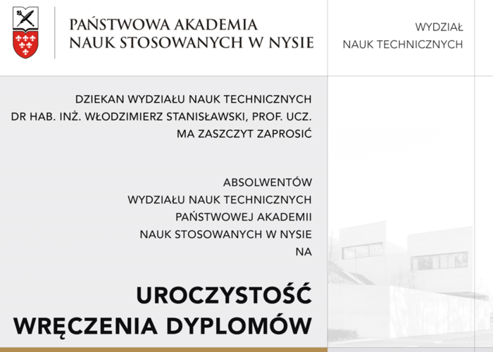 Uroczystość Wręczenia Dyplomów