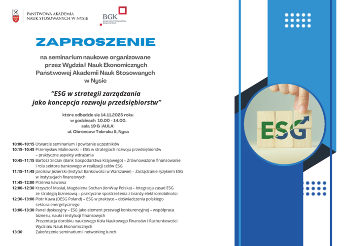 ESG w strategii zarządzania jako koncepcja rozwoju przedsiębiorstw