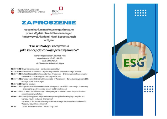 ESG w strategii zarządzania jako koncepcja rozwoju przedsiębiorstw