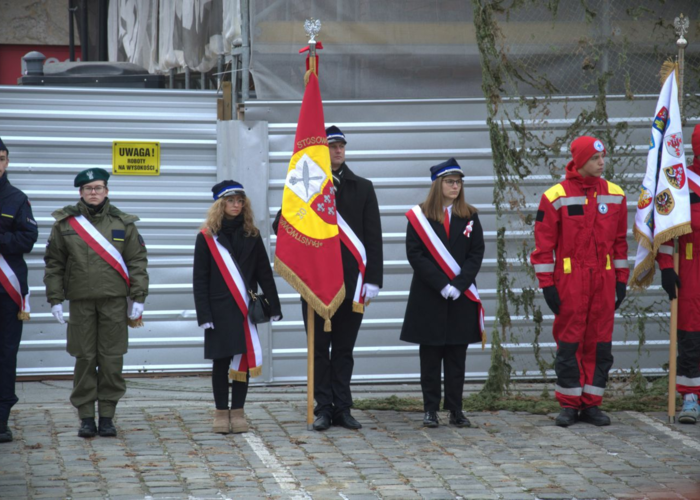 Reprezentacja PANS w Nysie na uroczystej przysiędze żołnierzy 17. Opolskiej Brygady Obrony Terytorialnej