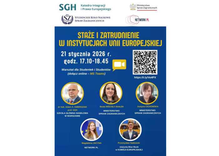 Kariera w instytucjach Unii Europejskiej – zaproszenie na spotkanie online