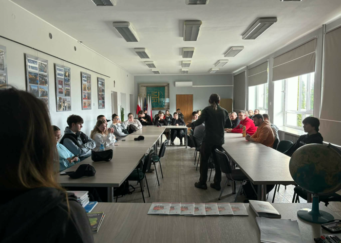 Trzecia wizyta członków SKN „Cognitio Scientiae” w Zespole Szkół Ponadpodstawowych w Grodkowie