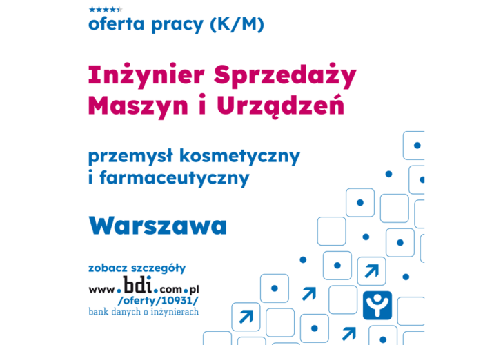 Inżynier Sprzedaży Maszyn i Urządzeń