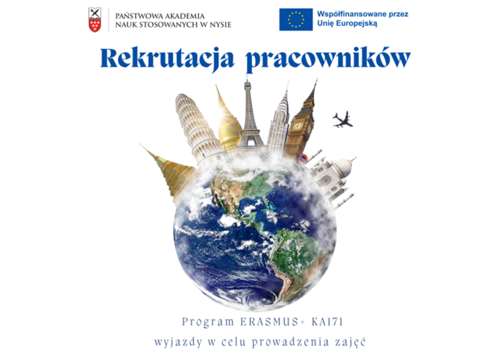 Rekrutacja na wyjazdy pracowników w celu prowadzenia zajęć w ramach programu Erasmus+ KA171